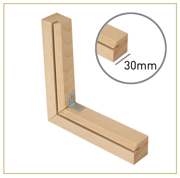 30mm wood lightbox profile
